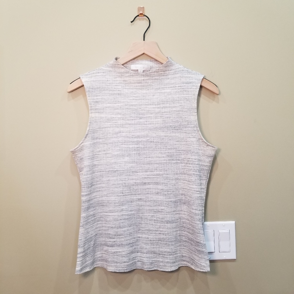 Anthropologie Eri + Ali Mock Neck Sleeveless Top